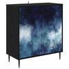vidaXL Credenza RAALTE Rovere Nero 69 x 33 x 76 cm