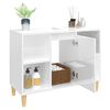 vidaXL Mobile Lavabo Bianco Lucido 80x33x60 cm in Legno Multistrato