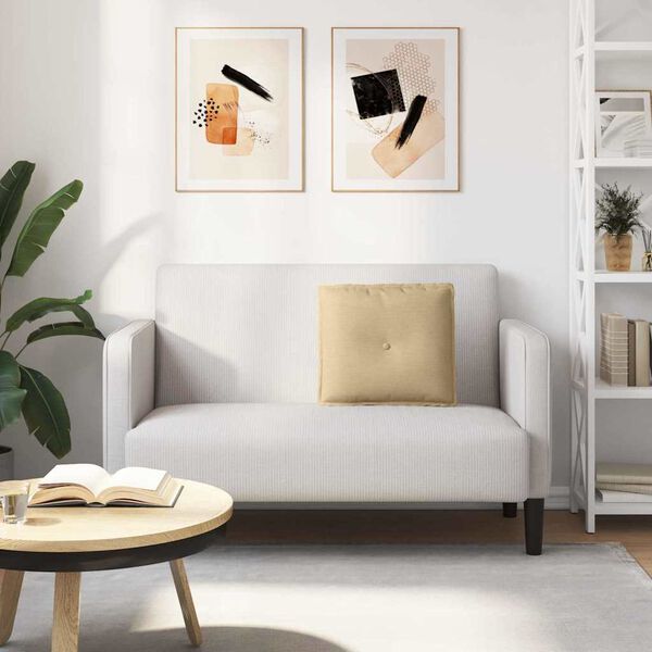 vidaXL Cuscino per Schiena Grigio Verde 50 x 45 cm Tessuto in Cords