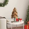 vidaXL Albero di Natale Marrone 60 cm Legno massello di teak