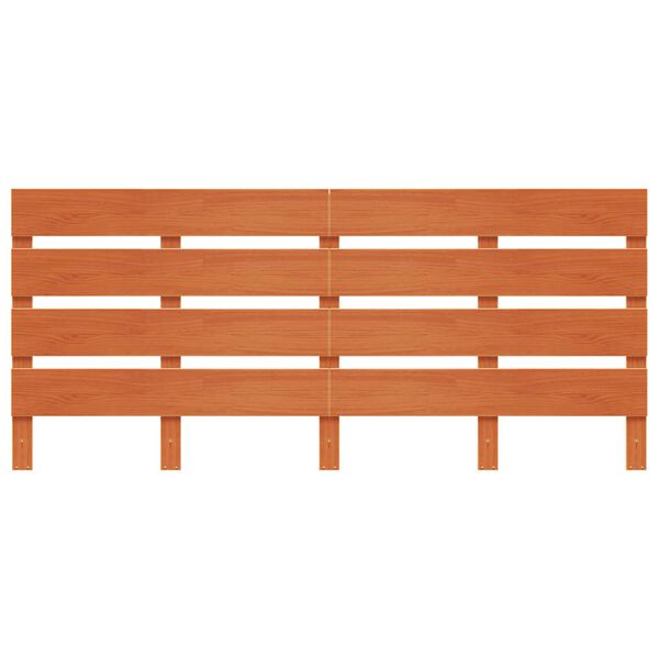 vidaXL Testiera Marrone Cera 180 cm in Legno Massello di Pino