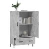 vidaXL Credenza Grigio Cemento 69,5x31x115 cm in Legno Multistrato