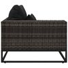 vidaXL Set Divani da Giardino 5 pz con Cuscini in Polyrattan Grigio