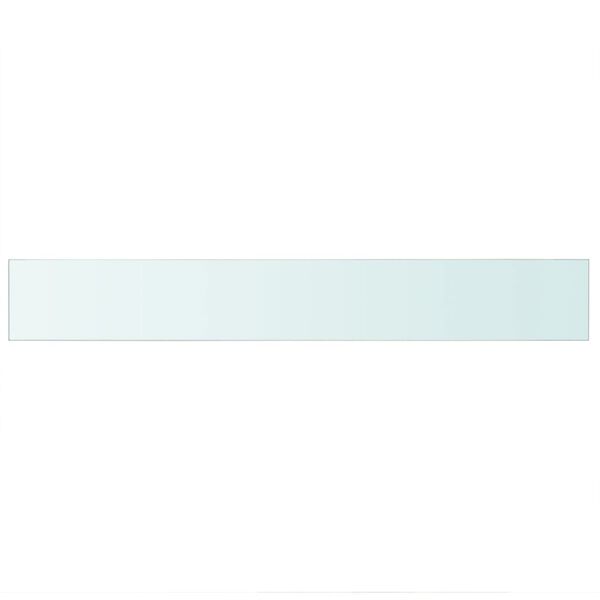 vidaXL Mensola in Vetro Trasparente 90x12 cm