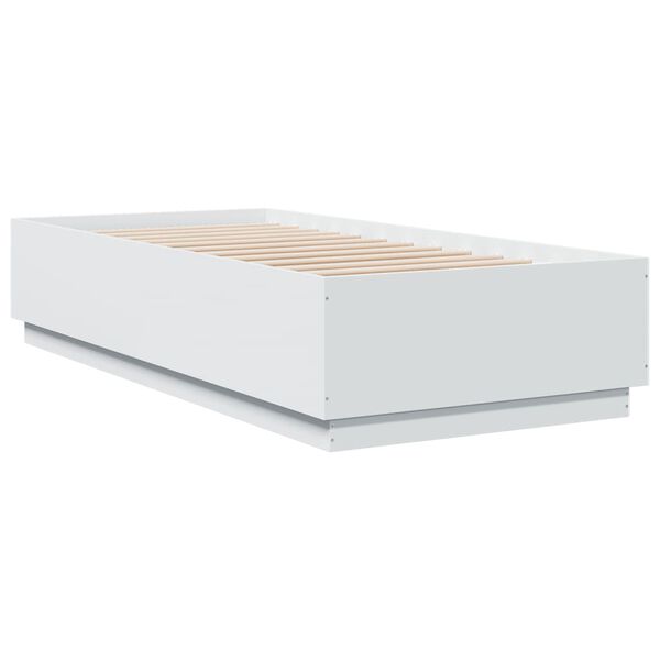 vidaXL Giroletto Bianco 90x200 cm in Legno Multistrato