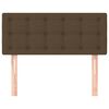 vidaXL Testiera Marrone Scuro 90x5x78/88 cm in Tessuto