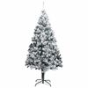 vidaXL Albero di Natale artificiale preilluminato con set di palline