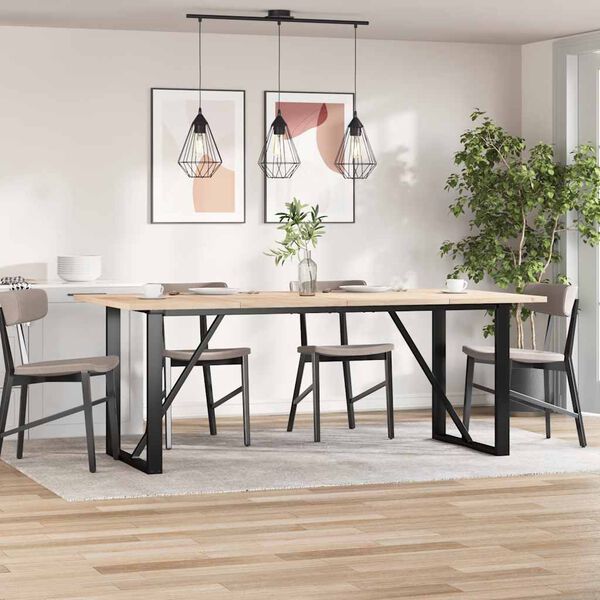 vidaXL Piani Tavolo 4 pz 100x50x2,5cm Rettangolare Legno Massello Pino