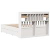 vidaXL Letto Libreria senza Materasso Bianco 140x200 cm Legno di Pino