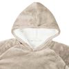 vidaXL Felpa coperta Beige L Pile e Flanella