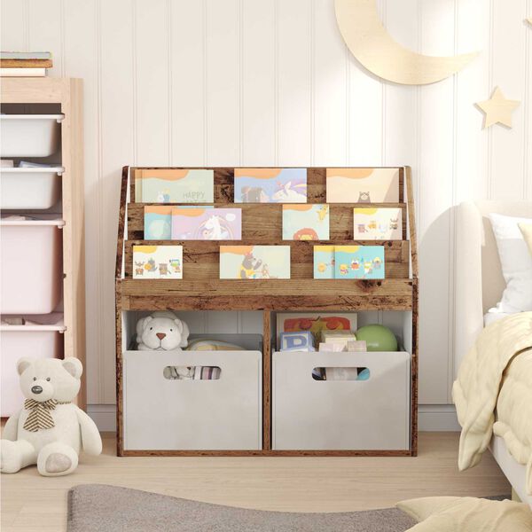 vidaXL Libreria per Bambini Legno vecchio 72,5 x 29,5 x 69 cm