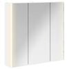 vidaXL Mobiletto per specchio da bagno Bianco 73.5 x 15.5 x 70 cm