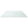 vidaXL Piano Tavolo Bianco 100x50 cm 6mm Vetro Temperato Design Marmo