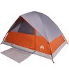 vidaXL Tenda da Campeggio a Cupola 2 Persone Arancione Impermeabile
