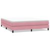 vidaXL Giroletto a Molle senza Materasso Rosa 180x210 cm in Velluto