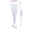 vidaXL Albero di Natale artificiale Bianco 120 cm PVC e Acciaio