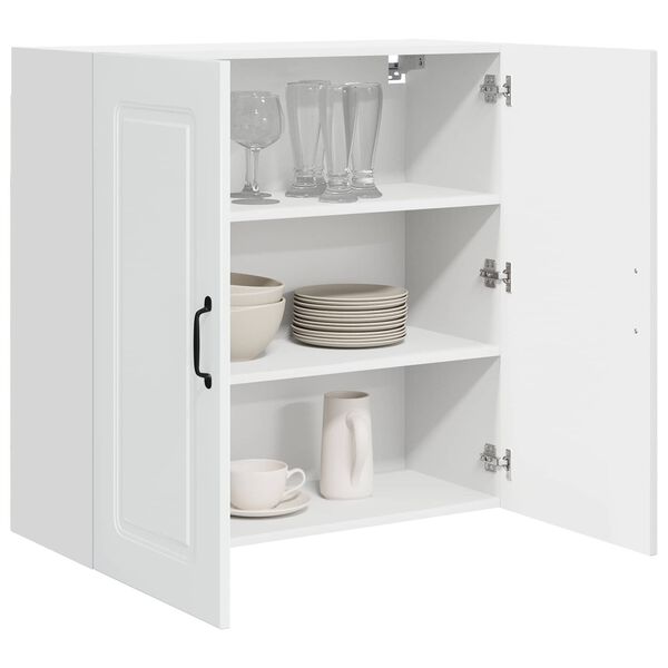 vidaXL Mobile da cucina Kalmar Bianco Lucido 80 x 31 x 80 cm