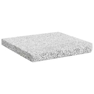 vidaXL Piastra per Parasole in Granito Quadrata 25 kg Grigia