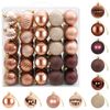 vidaXL Set di Palline di Natale 75 pz Champagne e marrone 6 cm