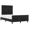 vidaXL Letto a molle con testiera Nero 120 x 190 cm Velluto