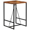 vidaXL Tavolino da Bar in Legno Massello di Recupero 70x70x106cm
