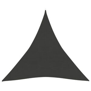 vidaXL Vela Parasole 160 g/m&sup2; Antracite 3x3x3 m in HDPE