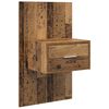 vidaXL Armadio da Notte 2 pcs Legno vecchio 50 x 32,5 x 80cm