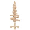 vidaXL Albero di Natale Decorativo in Legno 60 cm Legno Massello Pino