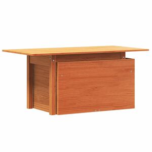 vidaXL Tavolo da Giardino Marrone Cera 100x50x75cm Legno Massello Pino