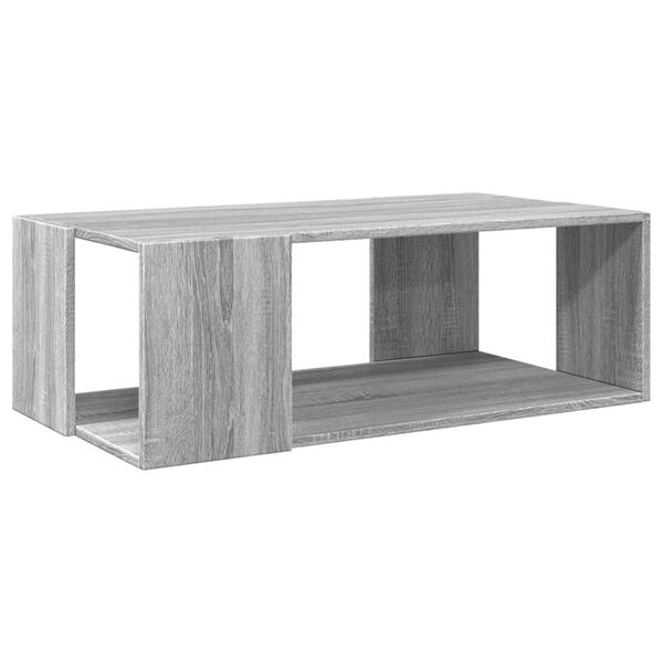 vidaXL Tavolino Salotto Grigio Sonoma 89,5x48x30 cm Legno Multistrato