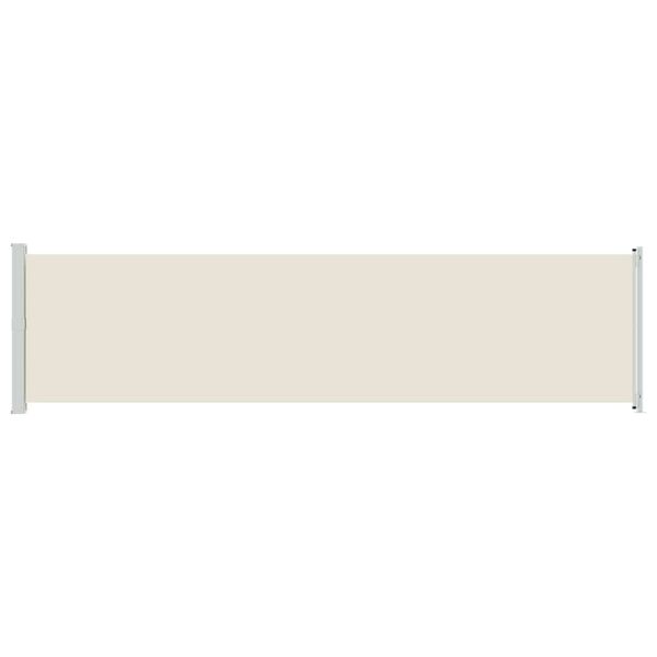 vidaXL Tenda Laterale Retrattile per Patio 600x160 cm Crema