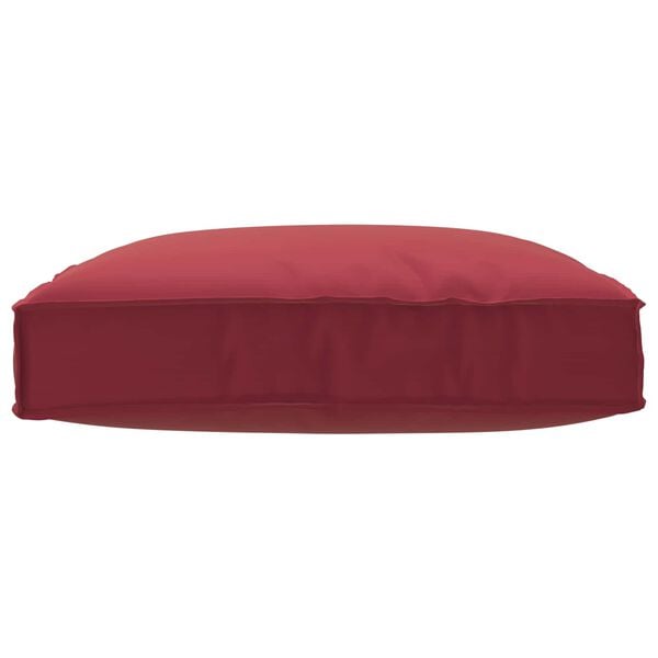 vidaXL Cuscino Rosso Vino 80 x 80 x 12 cm Tessuto Oxford