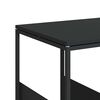 vidaXL Tavolino con Ruote Nero 55x36x63,5 cm in Legno Multistrato