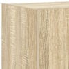 vidaXL Mobile TV a Parete con Luci LED Rovere Sonoma 100x35x31 cm