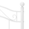 vidaXL Giroletto Bianco in Metallo 100x200 cm