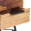 vidaXL Comodino 40x30x50 cm in Legno Massello di Acacia