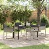vidaXL Set da Pranzo per Giardino 5 pcs Grigio chiaro polyrattan