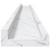 vidaXL Scaffale da parete 4 pcs Marmo Bianco 115 x 9 x 3 cm
