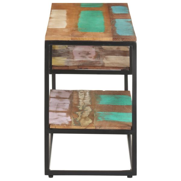 vidaXL Mobile Porta TV 130x30x45 cm in Legno Massello di Recupero