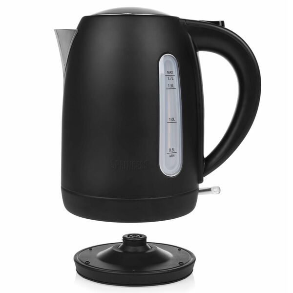 Princess Bollitore Black Steel 1,7L 2200W Nero