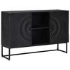 vidaXL Credenza Nero 105 x 30 x 68 cm