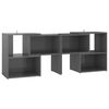 vidaXL Mobile Porta TV Grigio Lucido 104x30x52 cm in Legno Multistrato