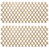 vidaXL Recinto Trellis Espandibile 2 pcs Marrone Chiaro 100 x 105 cm