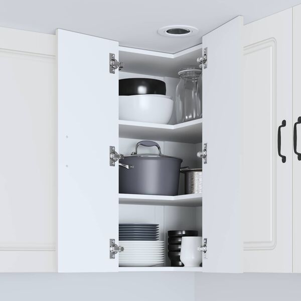 vidaXL Mobile da cucina Kalmar Bianco 57 x 57 x 80 cm