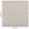vidaXL Tappeto 20 pcs Beige chiaro 50 x 50 cm 100% Polipropilene
