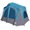 vidaXL Tenda da Campeggio a Cabina per 5 Persone Blu Impermeabile