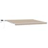 vidaXL Tenda Retrattile Beige 450 &times; 300 cm Tessuto e acciaio