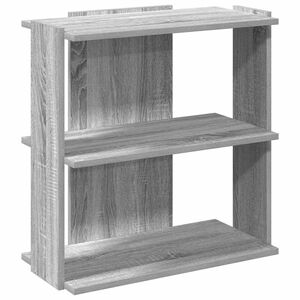vidaXL Libreria a 3 Ripiani Grigio Sonoma 60x30x60cm Legno Multistrato