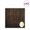 vidaXL Copertura Vite Adesiva 12 pcs Rovere Marrone &Oslash; 20 x 0,5 mm