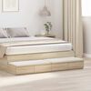 vidaXL Cassetti per letto Rovere Sonoma 150 x 36,5 x 16,5 cm